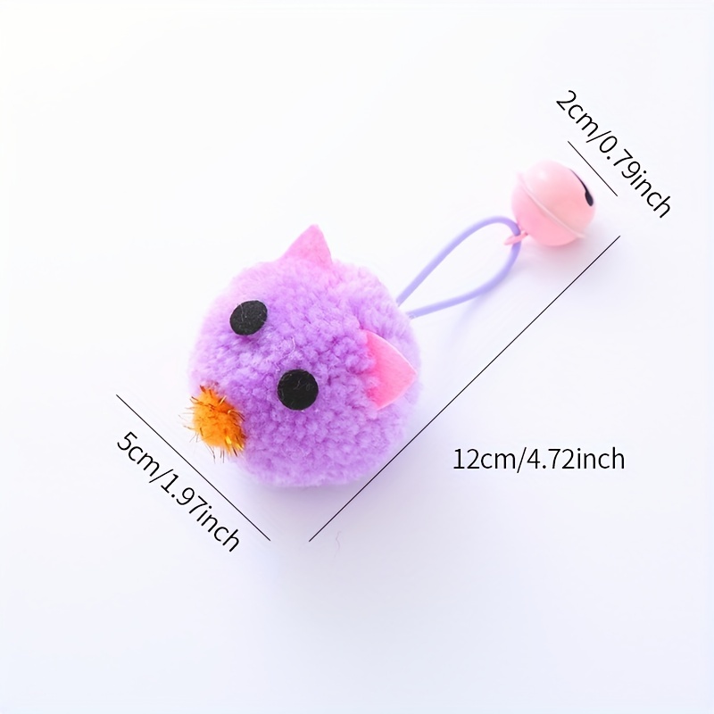 Pet Cat Toy Cute Mouse Shape Macaron Color Matching with Bell Sound Interactive Play Pet Supplies