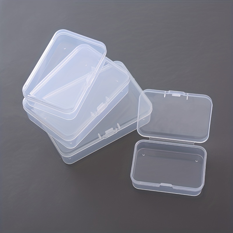 Small Plastic Storage Box Clear Containers With Lid For - Temu Canada