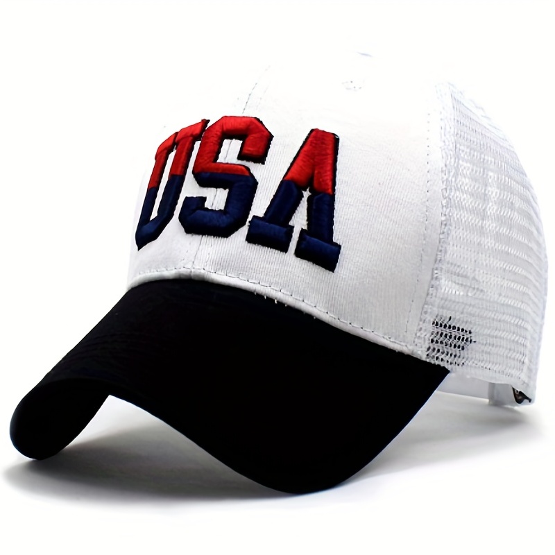 Casquette Baseball Hommes Brodée Drapeau Américain Casquette - Temu Canada