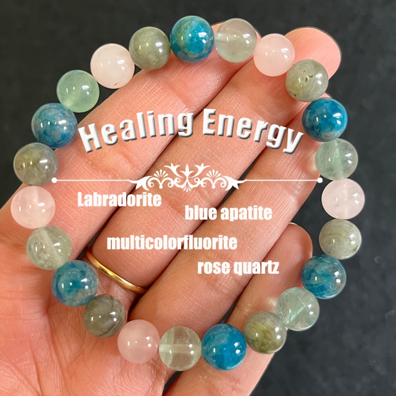 Natural Mineral Anxiety Bracelet Calming Energy Balancing - Temu