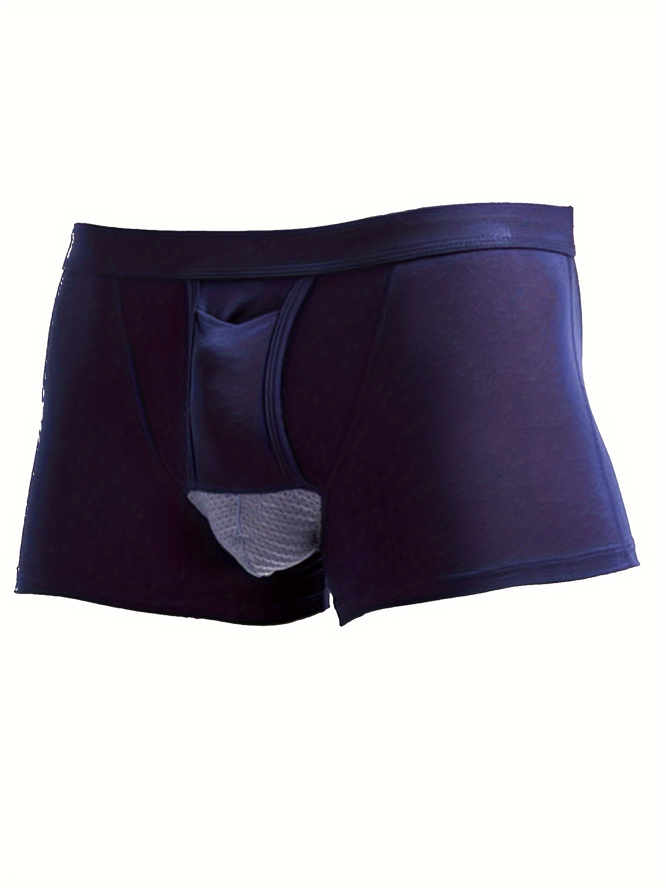 Men Sexy Briefs Open Front U Bulge Pouch Breathable Panties Mid