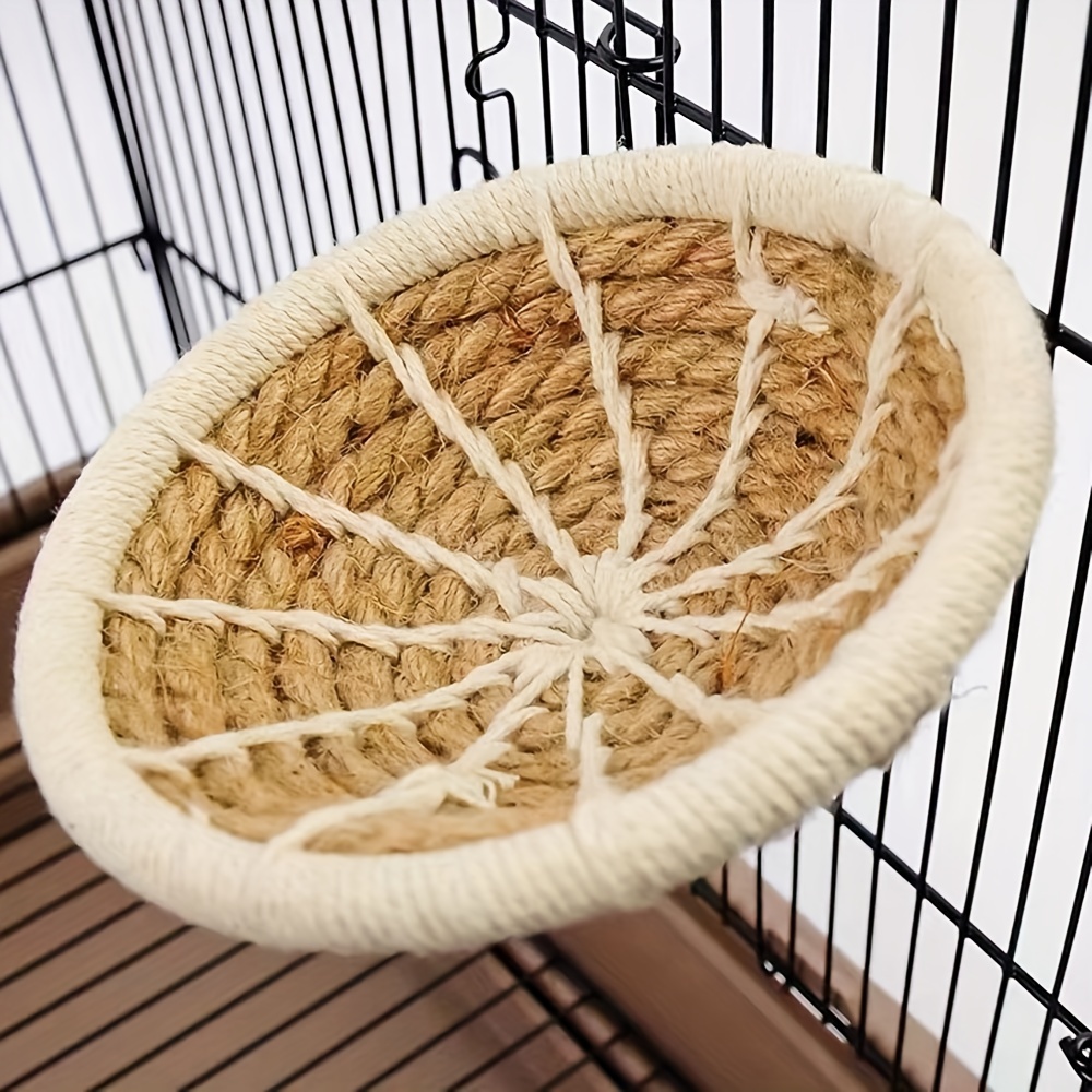 Hand woven Bird Cage Nest Weave Hemp Rope Bird House Bed For - Temu