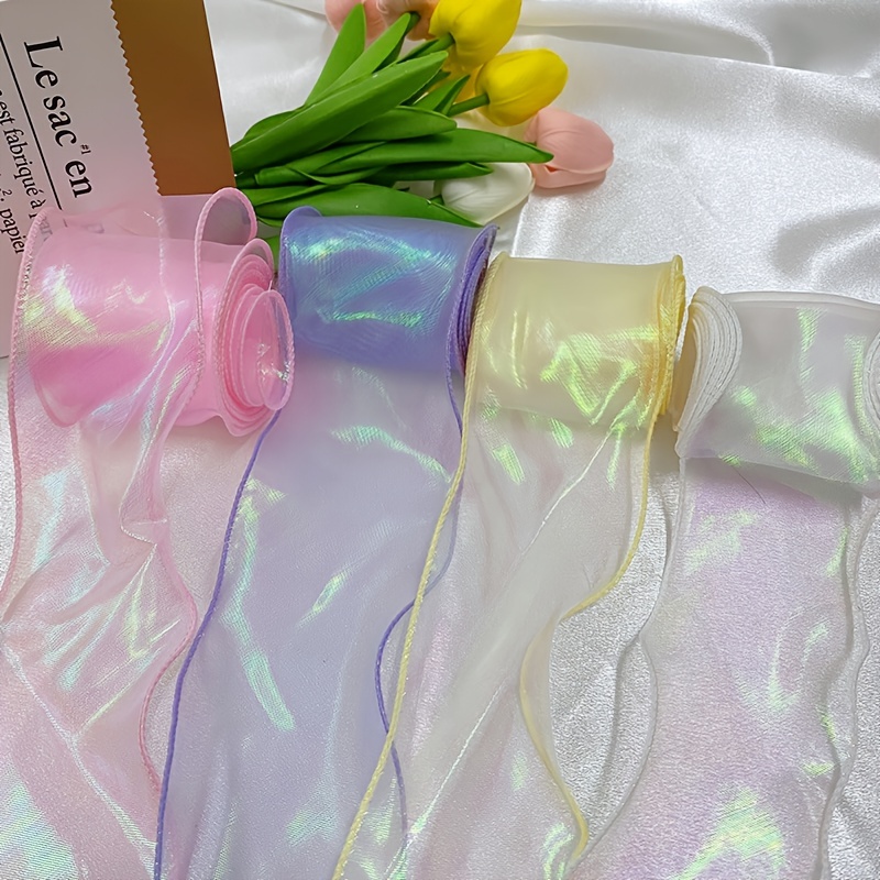  1 Roll Ribbon for Bouquet Ribbons for Crafts Flower Gift Bow  Hair Clips Gift Ribbon Bouquet Ribbon Ribbons for Flower Bouquets Ribbon  for Crafts Fabric Wedding Packaging Tape