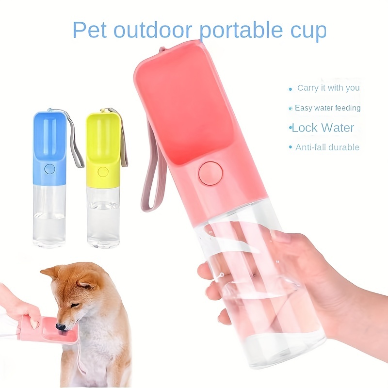 Water Bottle for Dogs, Pet Water Dispenser Feeder Portable 2-in-1, Dog  Travel Water Bottle With Bowl 