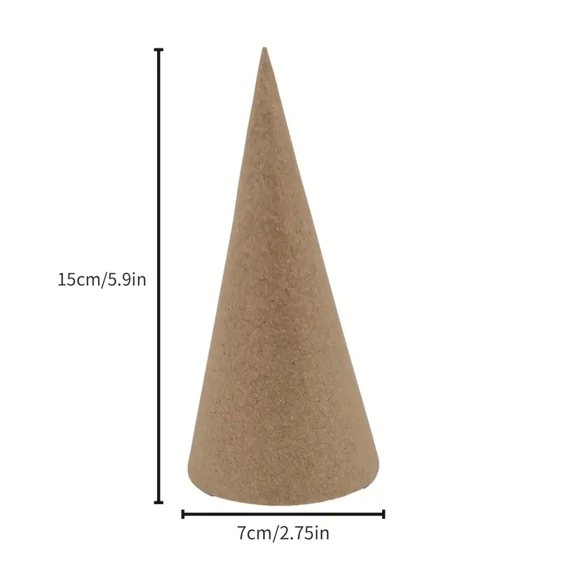 Christmas Paper Mache Cones Open Bottom Cones Cardboard - Temu