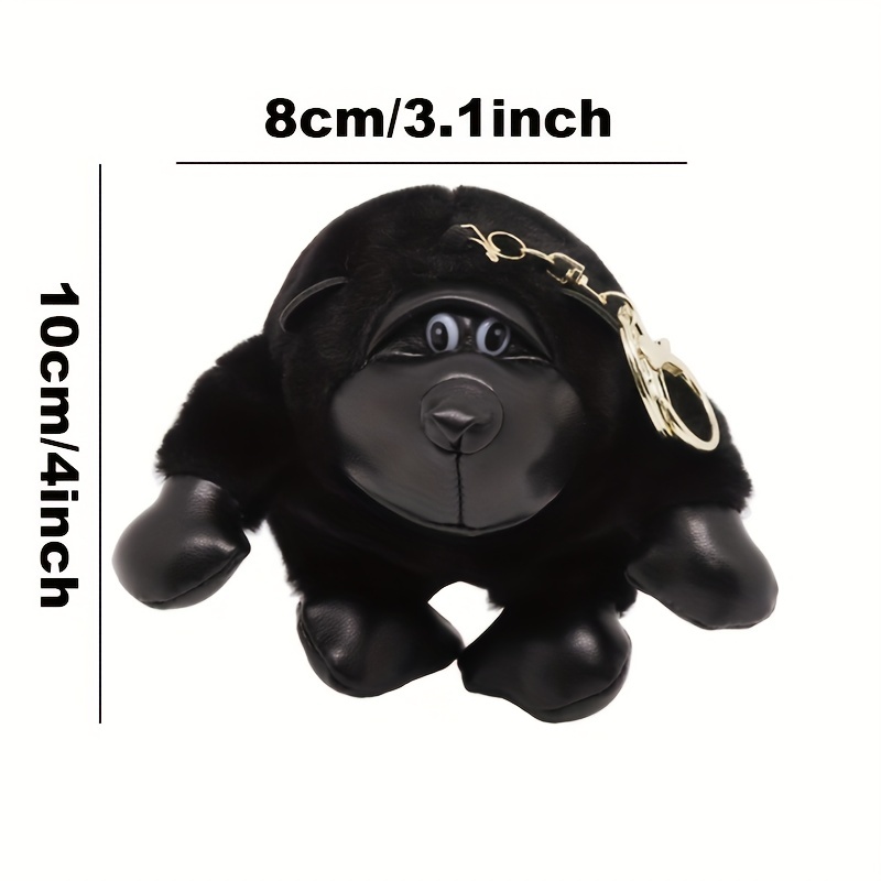 Chaveiro de pelúcia macaco bonito para crianças, pingente, bolsa infantil,  animais de desenho animado, boneca de