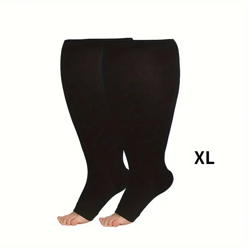 Unisex Plus Size Compression Socks Knee Length 20 30 Mmhg - Temu