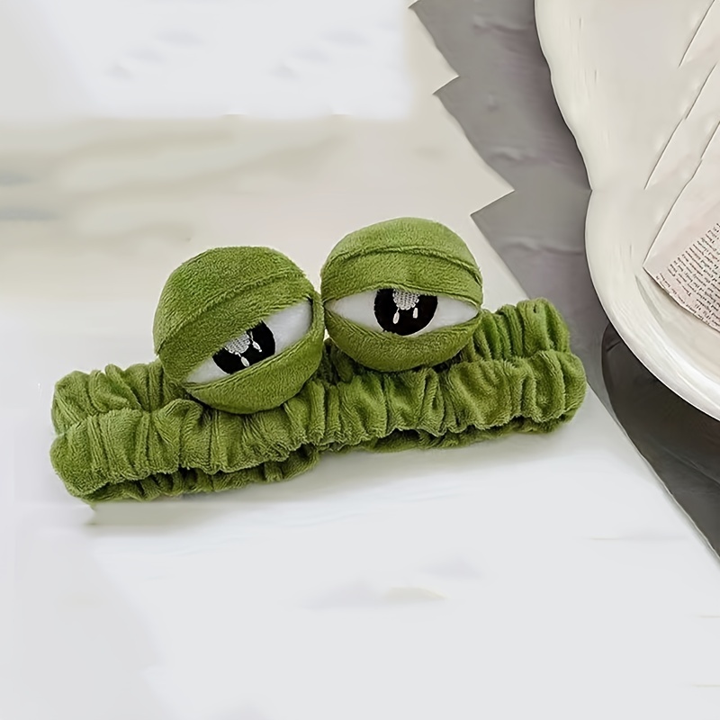 Cute Sad Frog Headband Eye Mask Lonely Frog Sleeping Face - Temu Canada