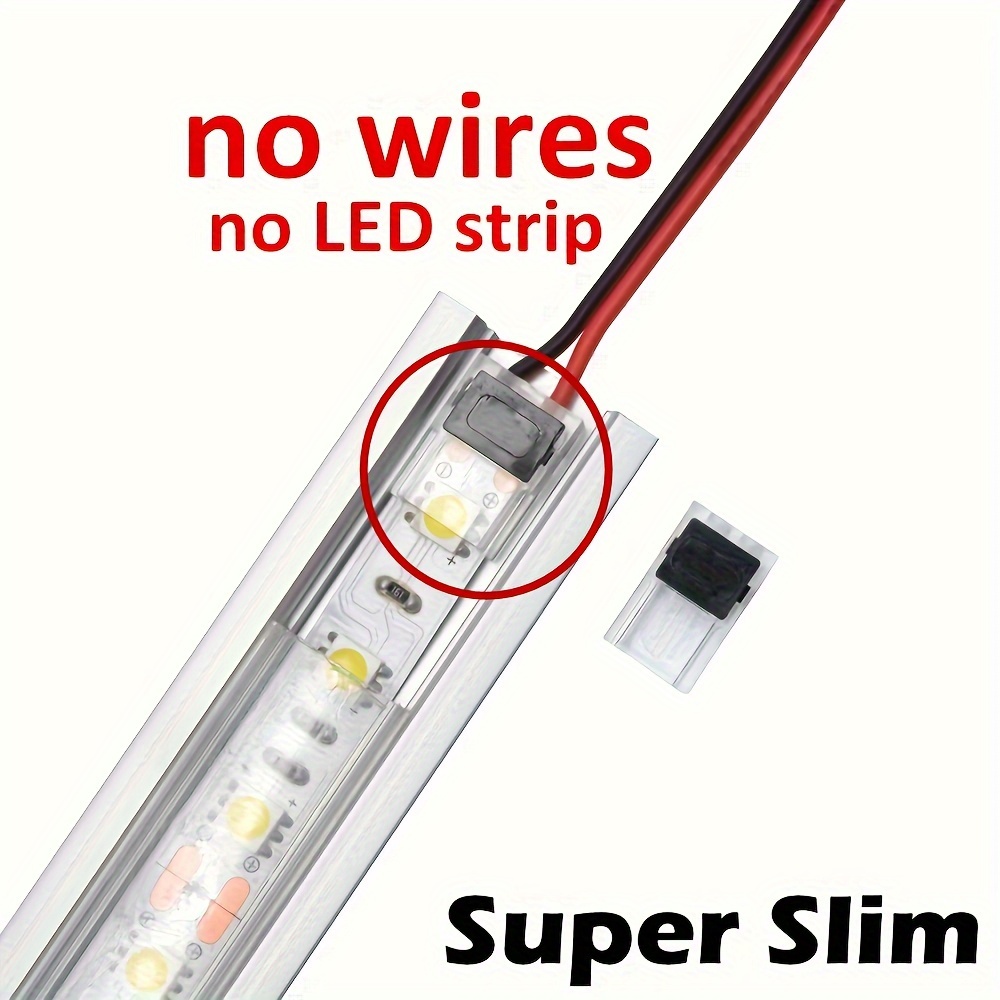 2 Pin 3528 5050 Led Strip Lights Connector Ip20 Led Strip - Temu