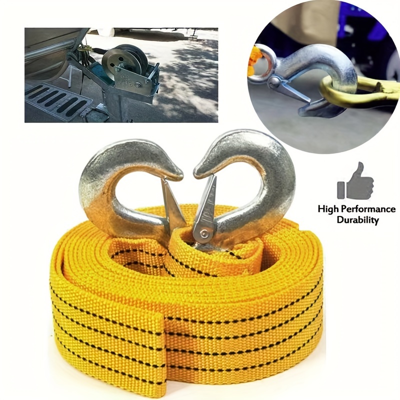 Heavy duty Tow Strap Hook Capacity Vehicles Cars Trucks Atv - Temu