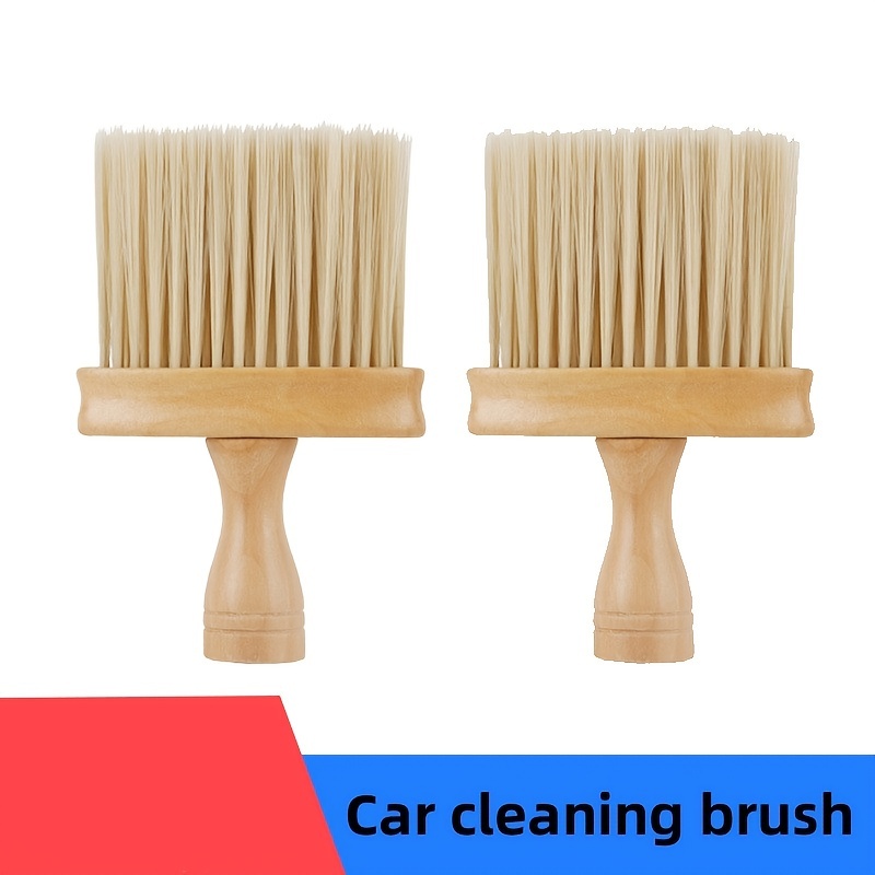 Solid Wood Car Air Vent Dust Remover Brush Car Dust Removal - Temu