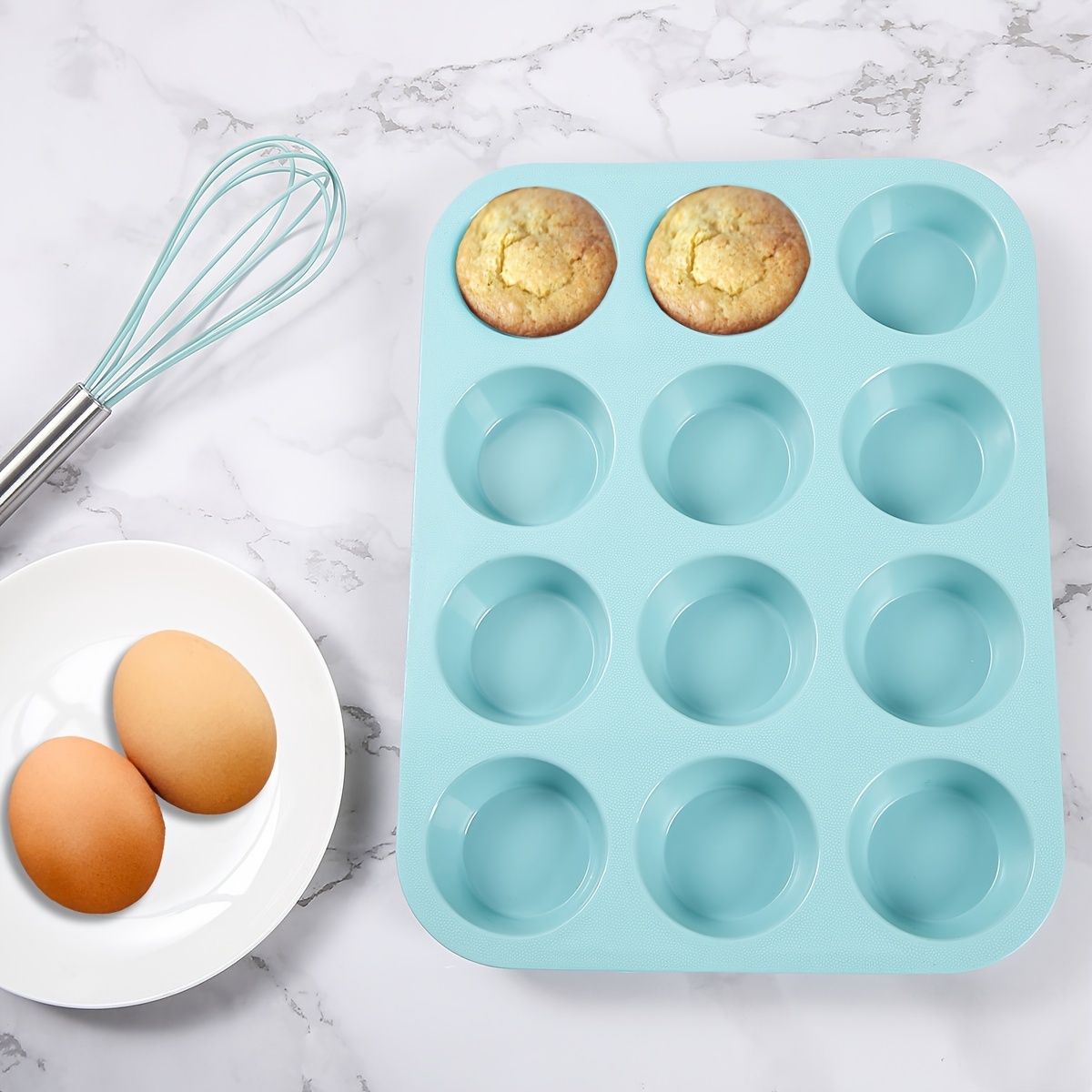 41pcs Silicone Baking Pan, Silicone Cake Molds, Baking Sheet, Donut Pan,  Silicone Muffin Pan With 36 Pack Silicone Baking Cups, Dishwasher Safe