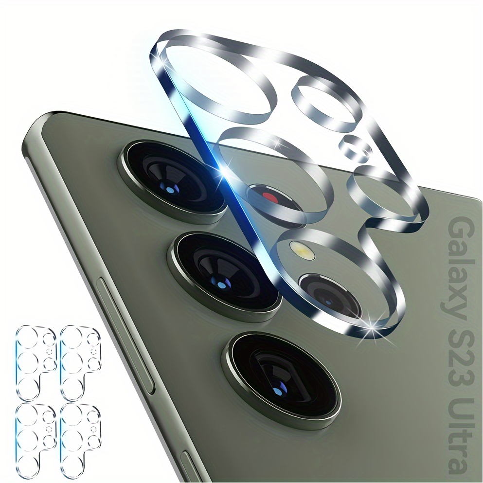 Protecteur d'objectif verre trempé Samsung Galaxy S24 Plus, transparent