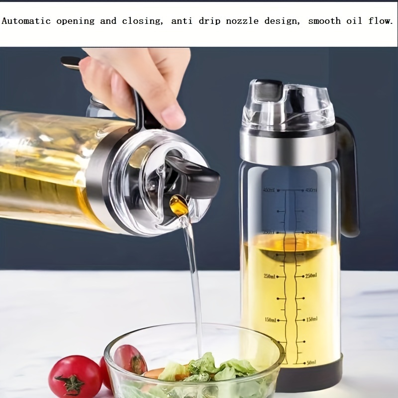 Automatic Leak proof Glass Oil Pot Kitchen Household Use - Temu