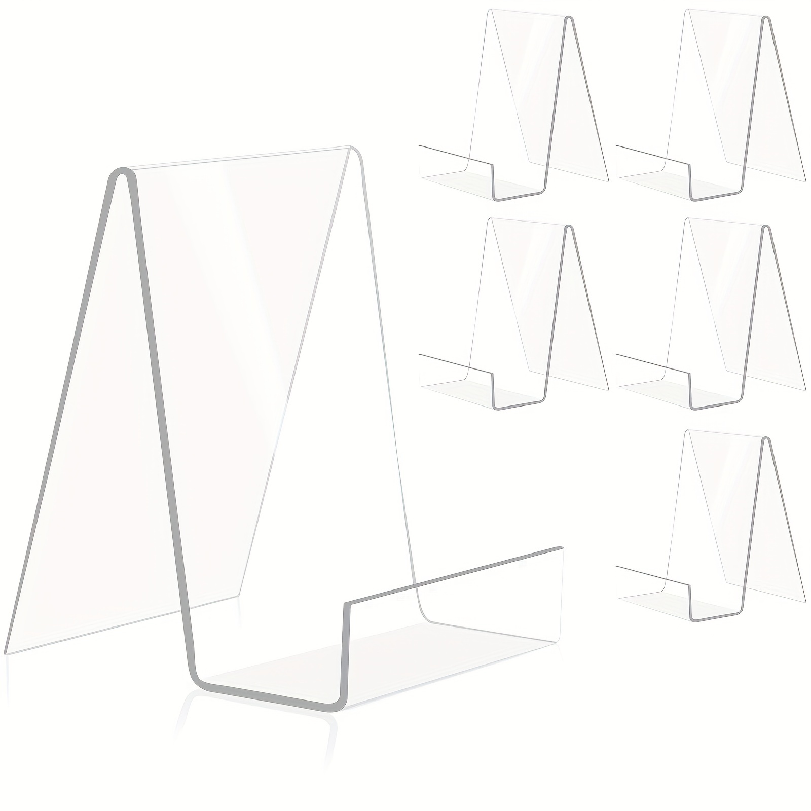 Acrylic Display Holder Clear Display Easel Stands Pedestal - Temu