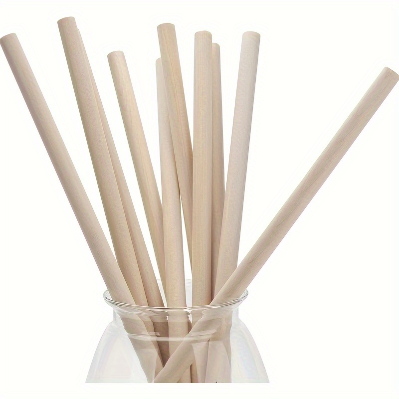 25pcs/8 Inch Craft Sticks, Wood Wavy Sticks, Fan Handles, Large Popsicle  Sticks For Crafts, Wedding Programs, DIY Crafting, Painting Mixing