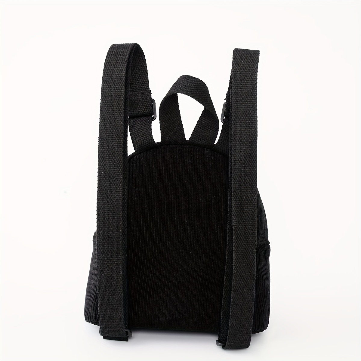 Kids Mini Corduroy Solid Backpack Schoolbag
