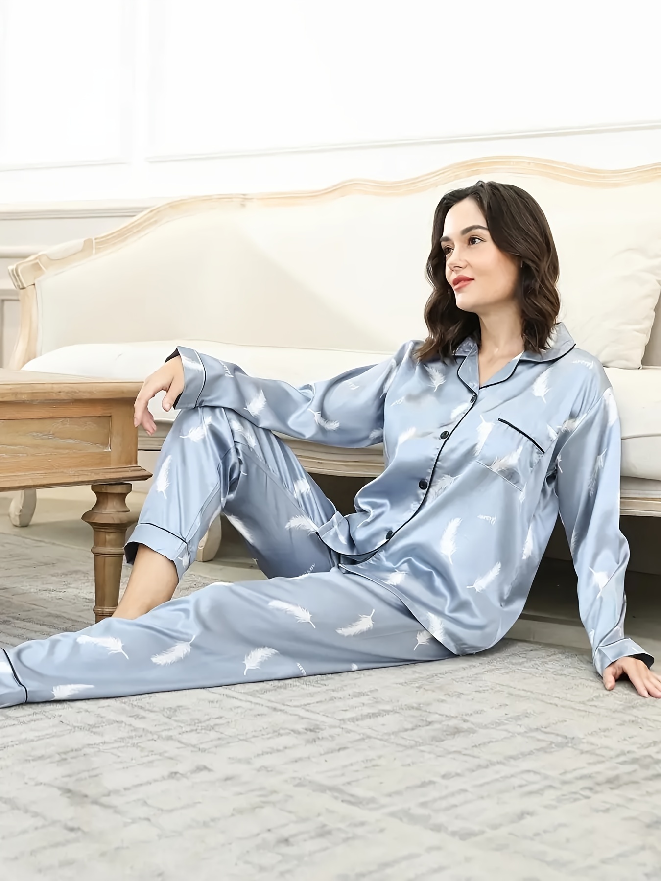 Pijama para mujer pantalón largo estampado - Pijamas Topacio