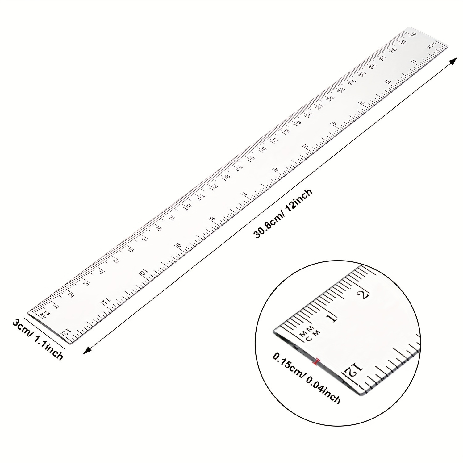 Multicolor Students Ruler For School With Centimeters And - Temu
