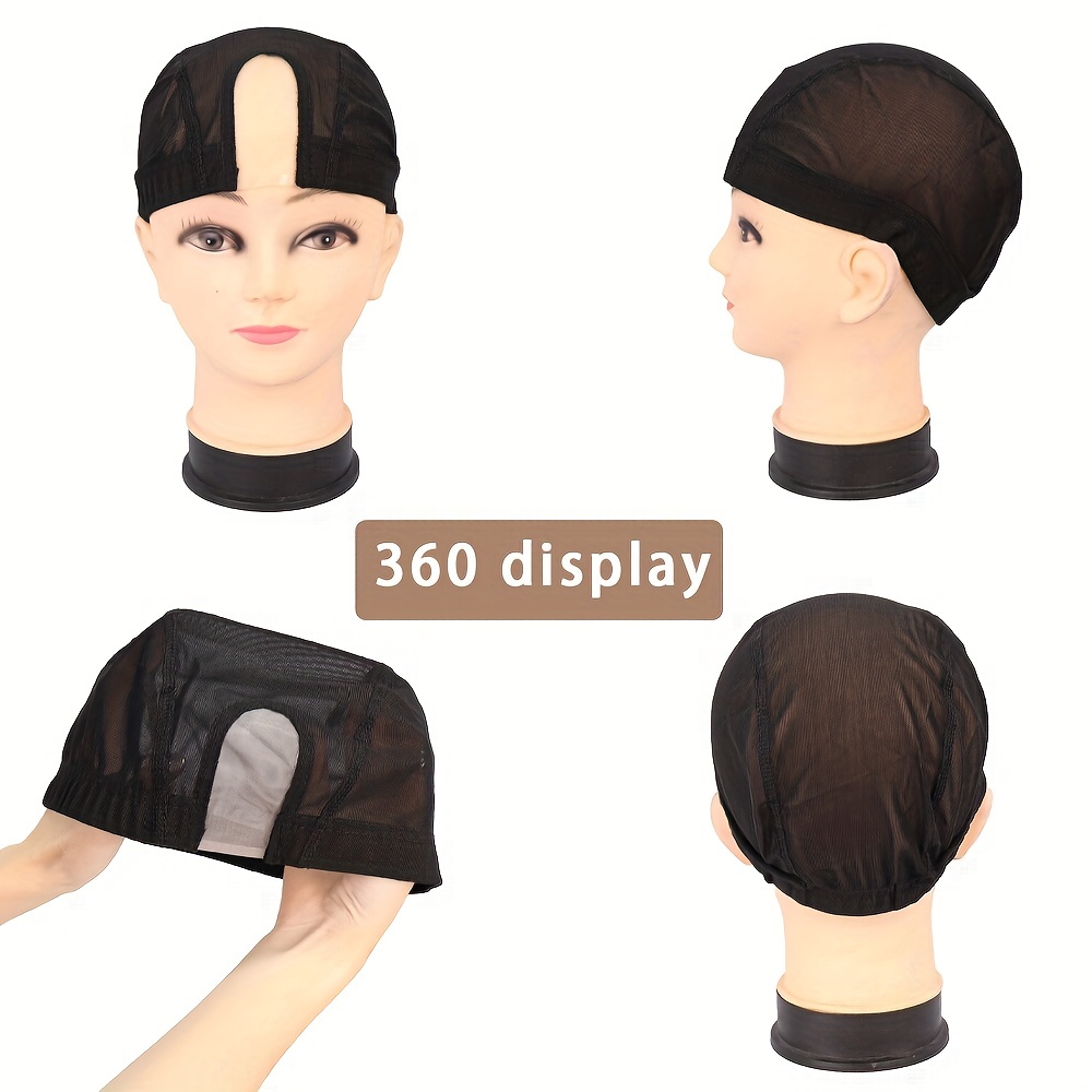 U Part Wig for Making Wig Medium Transparent Lace Wig Dome Mesh Stretch Weaving Wig Caps,Temu