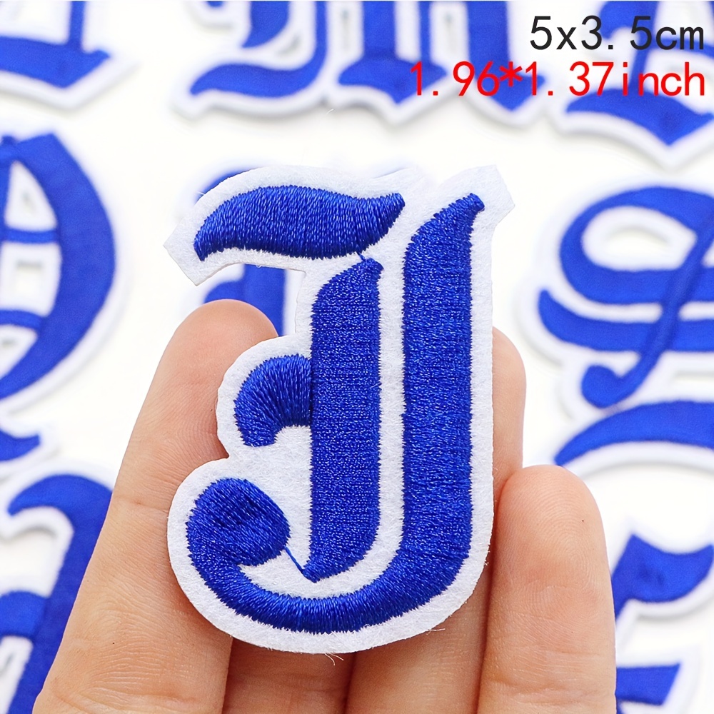 1PC Red 4.8CM Embroidery Letter Patch Iron on Patch Name