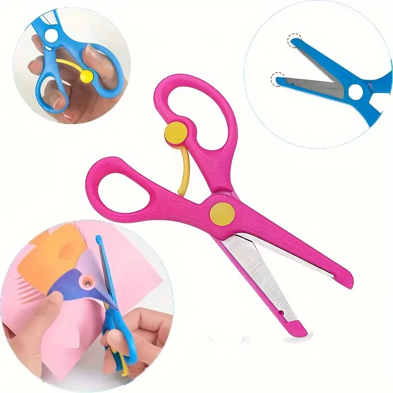 Labor saving Safety Scissors For Studentsdiy Paper Cutting - Temu
