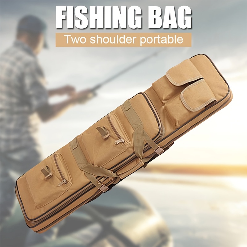 Extra Large Fishing Rod Bag Multiple Pockets Hunting Camping - Temu