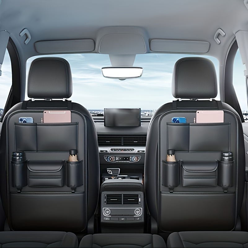 Enhance Car's Interior A Custom Leather Car Seat Storage - Temu