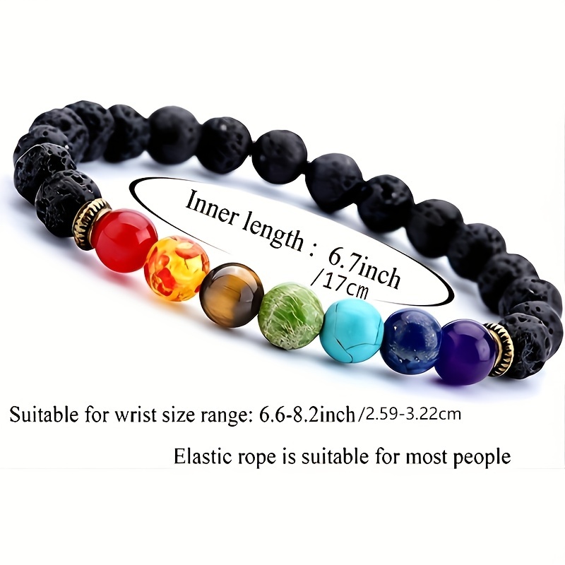 Adjustable Cord 7 Chakra Beads Bracelet – Yoga Mandala Shop