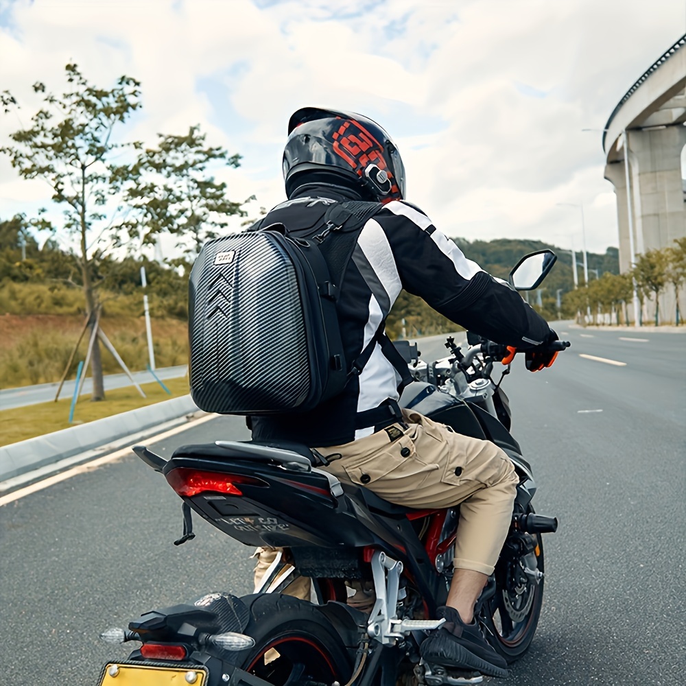 Motocentric Motorcycle Backpack Helmet Bag Waterproof Carbon - Temu