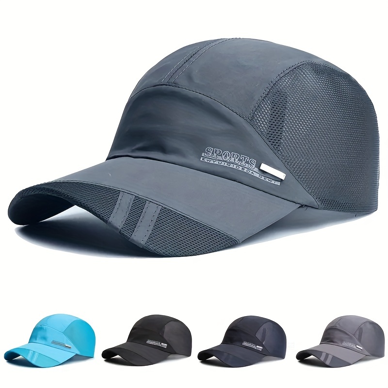 Men Outdoor Sport Cool Quick-drying Summer Running Baseball Mesh Hat Visor  Cap