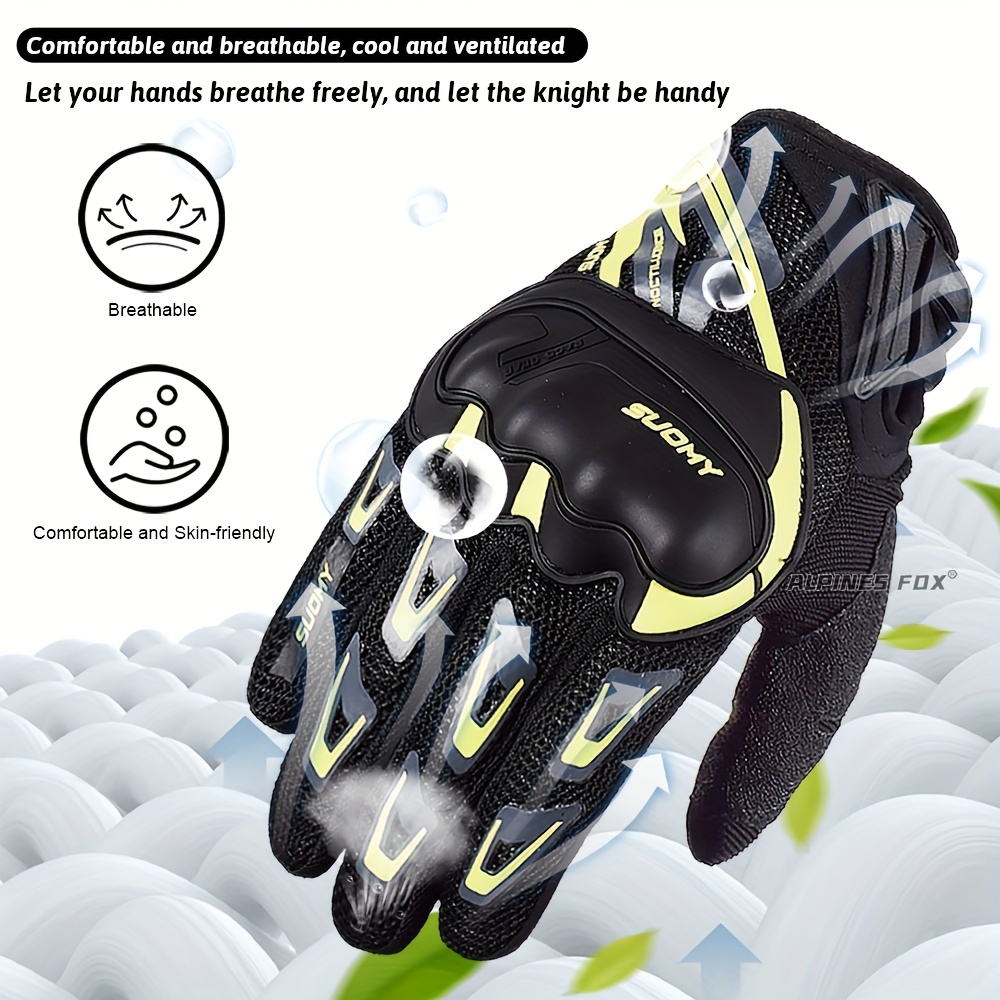 Summer Motorcycle Gloves Men Touch Screen Biker Cycling Moto Protective