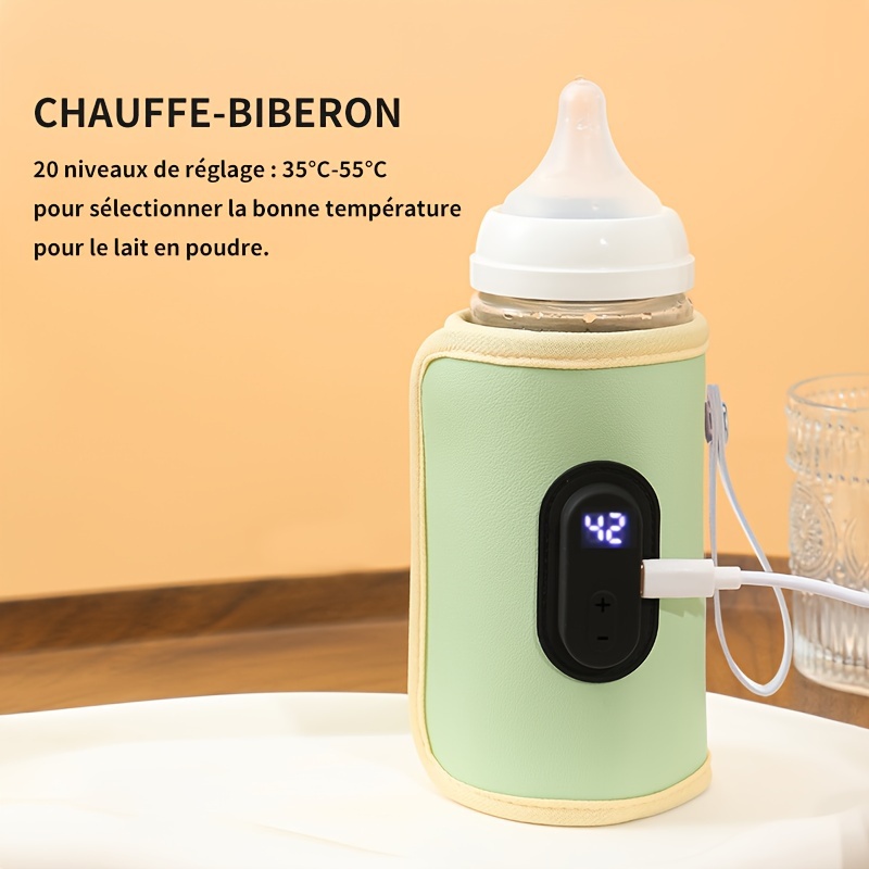 Bébé Chauffe-Biberon Portable De Bande Dessinée De Voyage Couvercle  D'Isolation