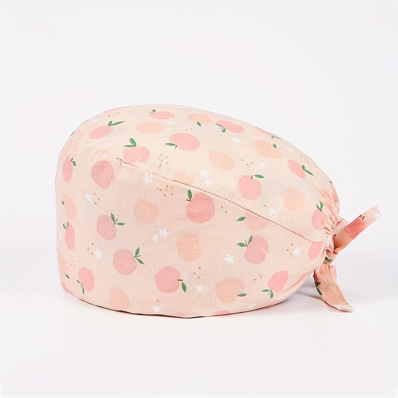 Cartoon Cotton Work Cap Button Nurse Scrub Hat