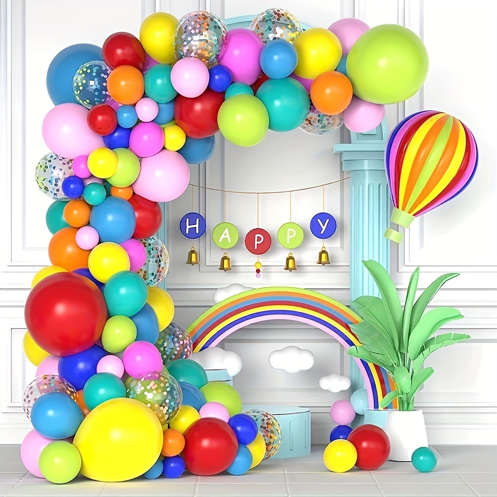 Colorful Rainbow Party Decorations Set! 