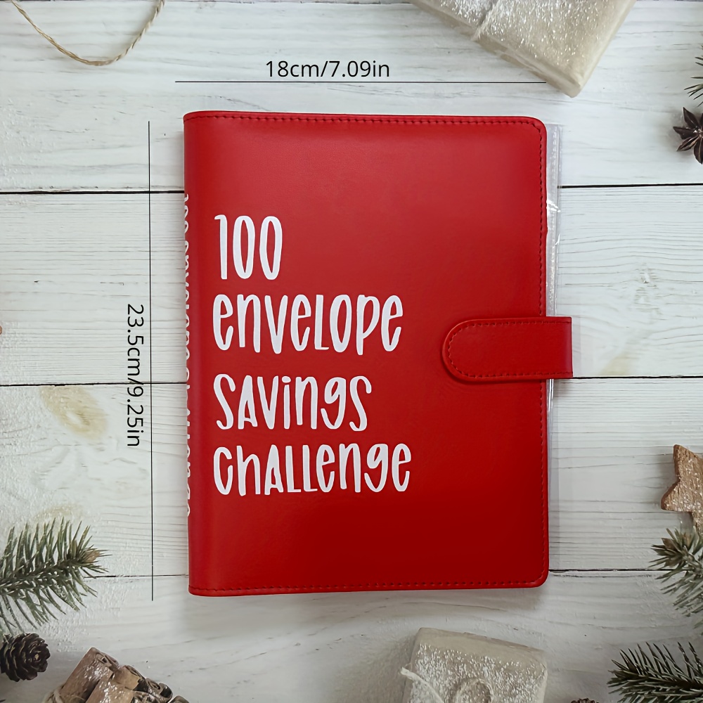 100 enveloppe tracker défi d'épargne: 100 jour enveloppe challenge journal  Journal pour hommes et femmes | Moyen facile et amusant d'économiser 5 050