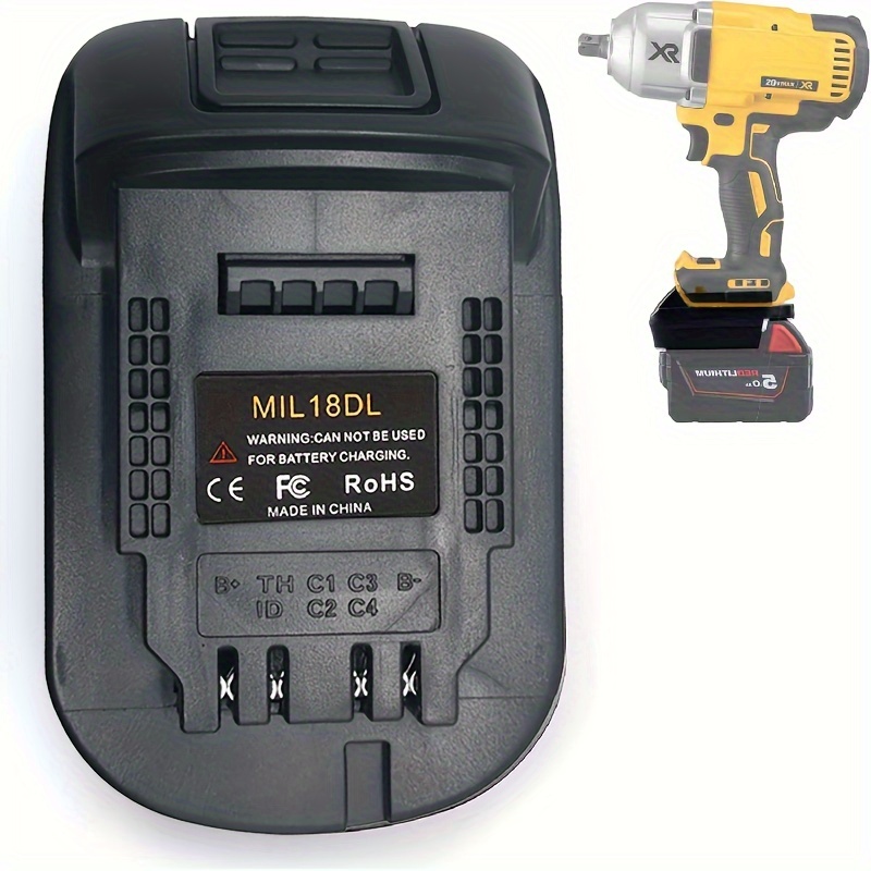 Battery Adapter to run Makita 18V Tools on Milwaukee M18 or Dewalt 18V  Battery