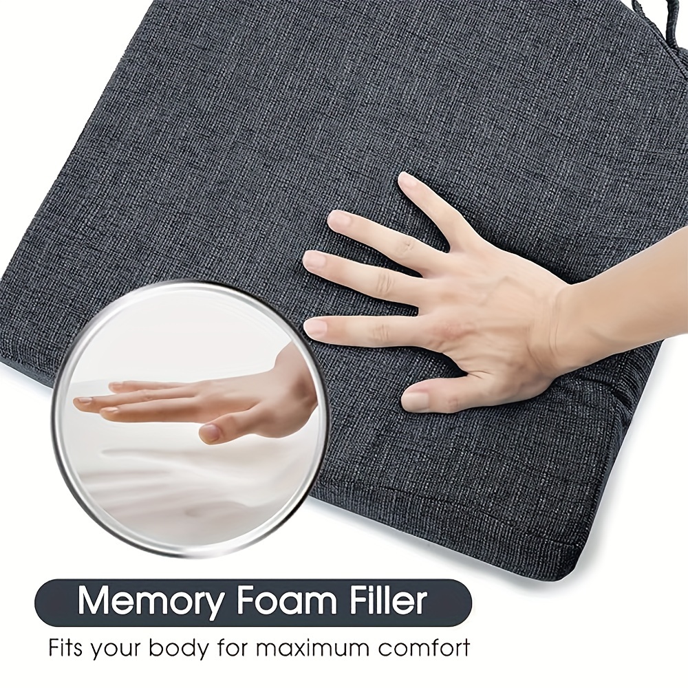 Chair Cushion Memory Foam Cushion With Tie, U-shaped Seat Cushion For Chair  Home Decor - Temu