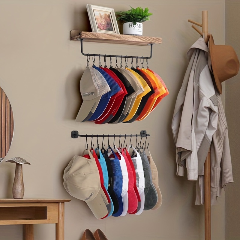 Foldable Hat Towel Hanger Clip Rustproof Closet Baseball - Temu