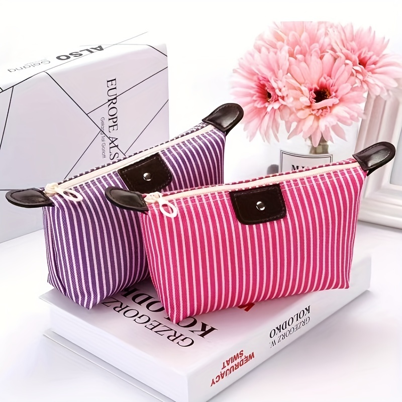 Makeup Bag,1Pc Geometric Print Pu Square Makeup Bag Makeup Bag