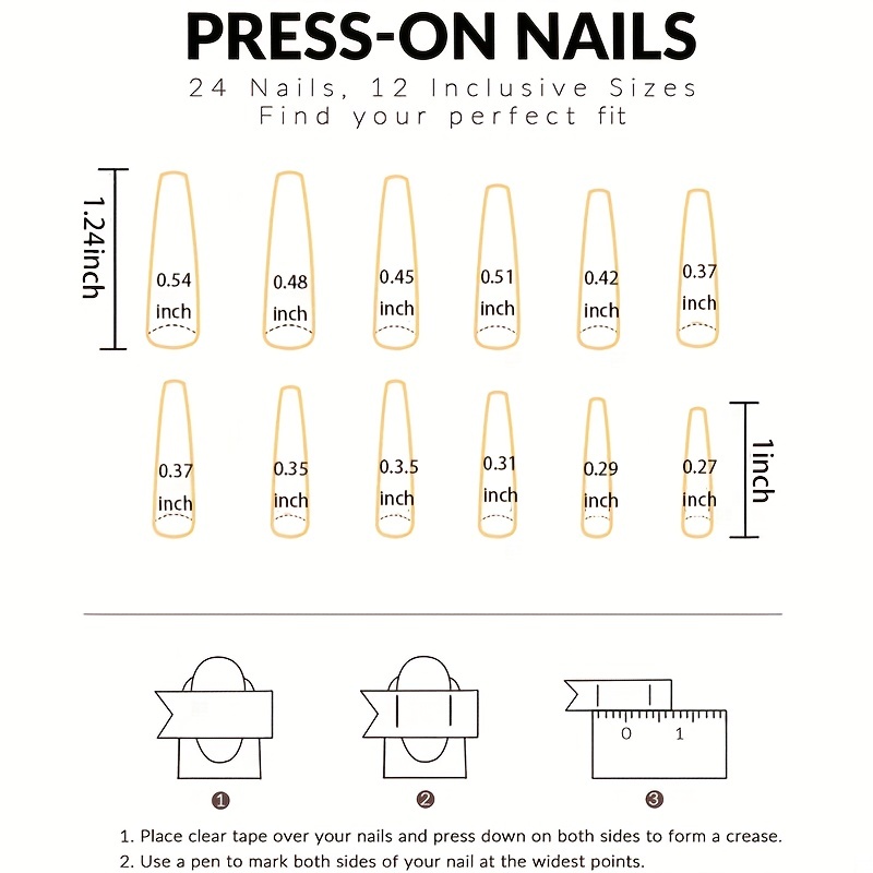 24pcs Pink Flower Gradient Coffin Press On Nails Long Ballerina False Nails