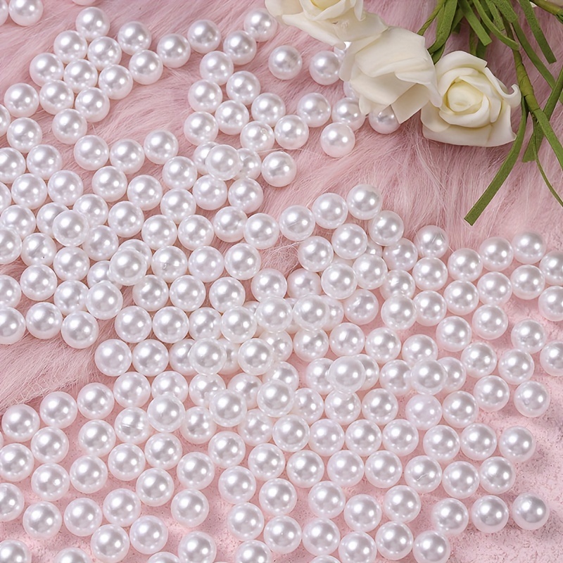 Imitation Pearls Beads Loose Round Beads For Jewelry Making - Temu