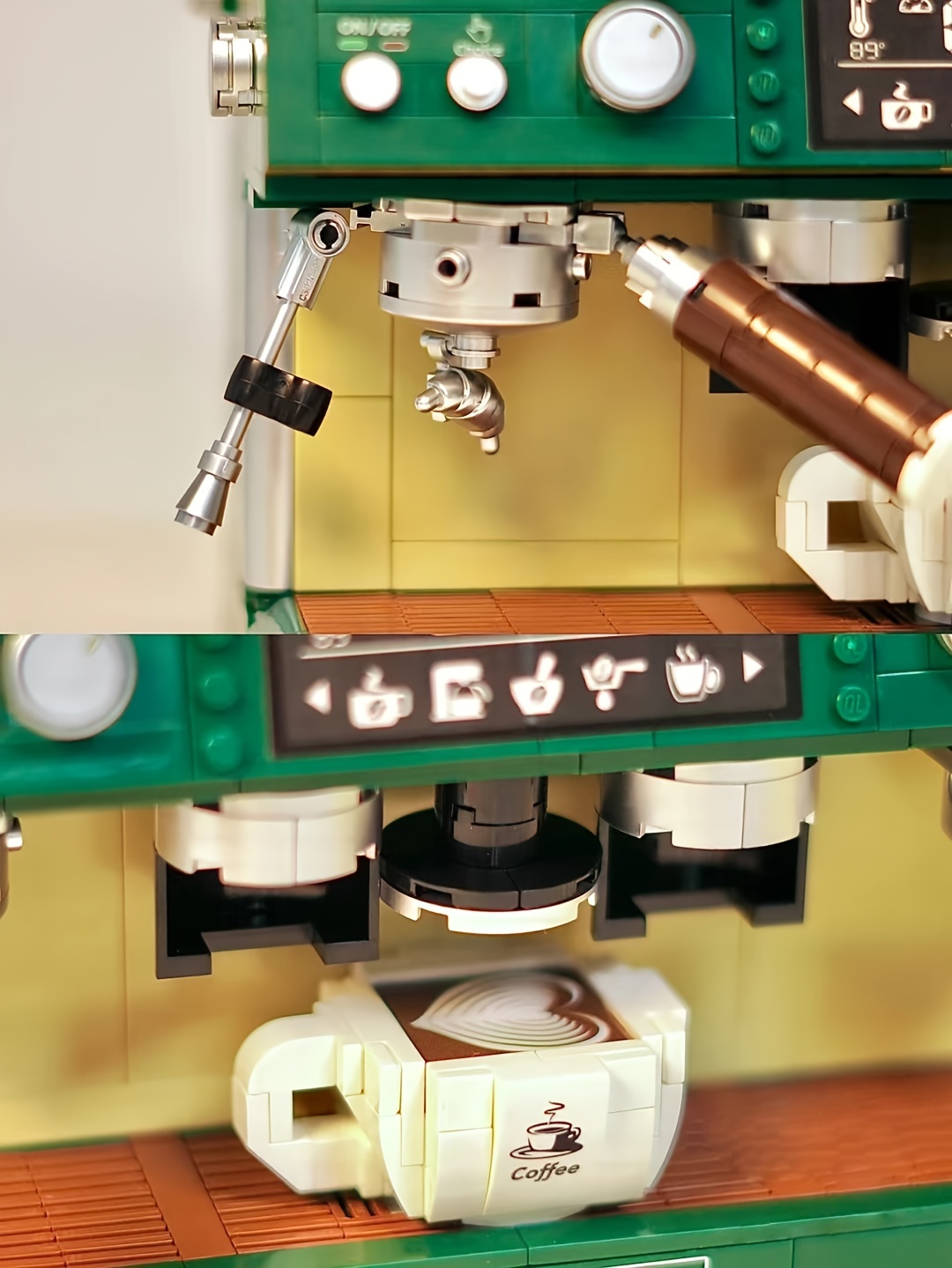 Lego Espresso Machine Retro Coffee Machine Miniature Building