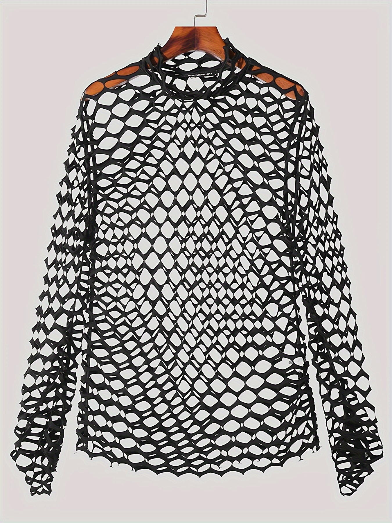 Fishnet shirt black 