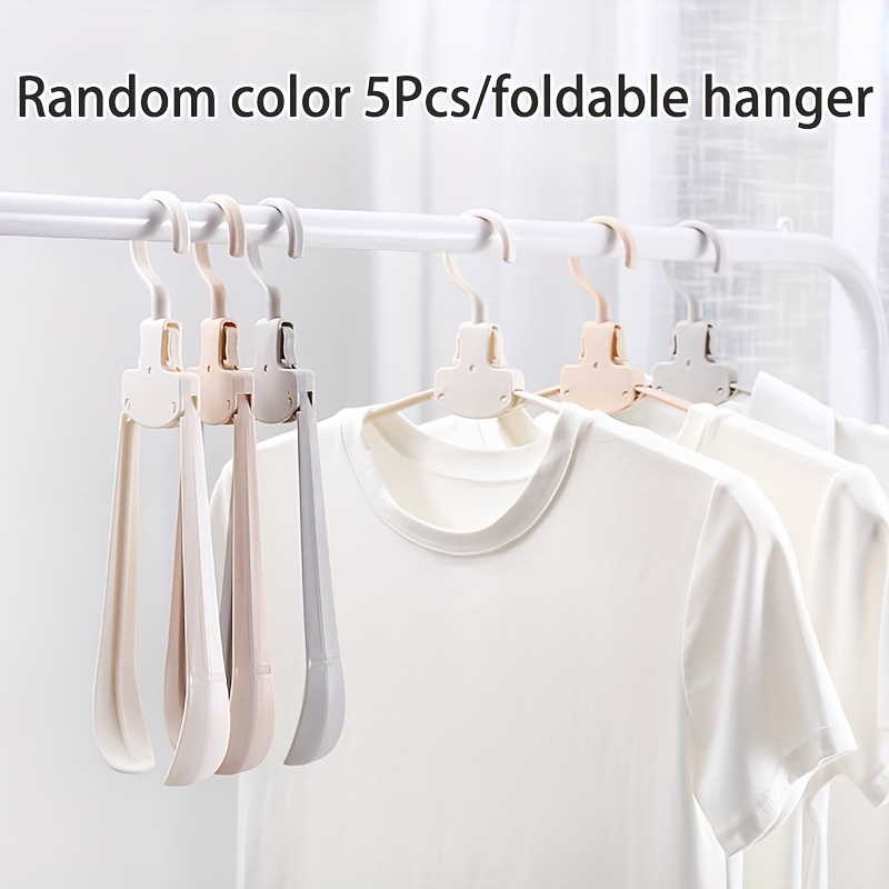 1set Random Color Hangers + 1set 5pcs Plastic Non-slip Hangers