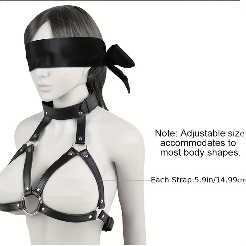  Nanchor Nipple Clamps Collar Restraint BDSM Sex Toy Blindfold SM  Play Clips Eye Mask Bondage Restraint Set for Women Adults : Health &  Household