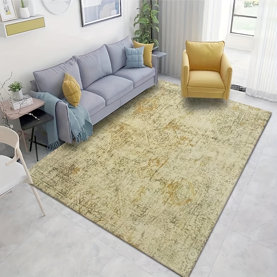 Boho Washable Sage Green Gold Area Rug Modern Abstract Marble Swirl Rug for  Livingroom Bedroom Diningroom Playroom 6x8 Carpet Indoor Outdoor Rugs