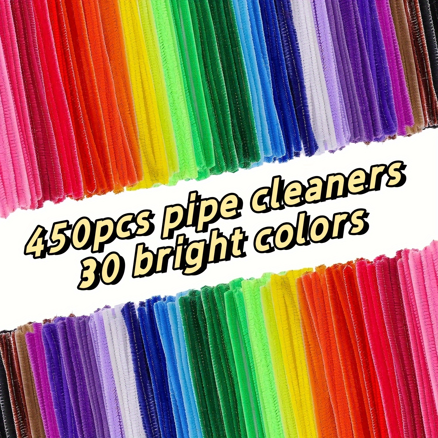  Brown Pipe Cleaners Set 450PCS Craft Art Pipe Cleaners