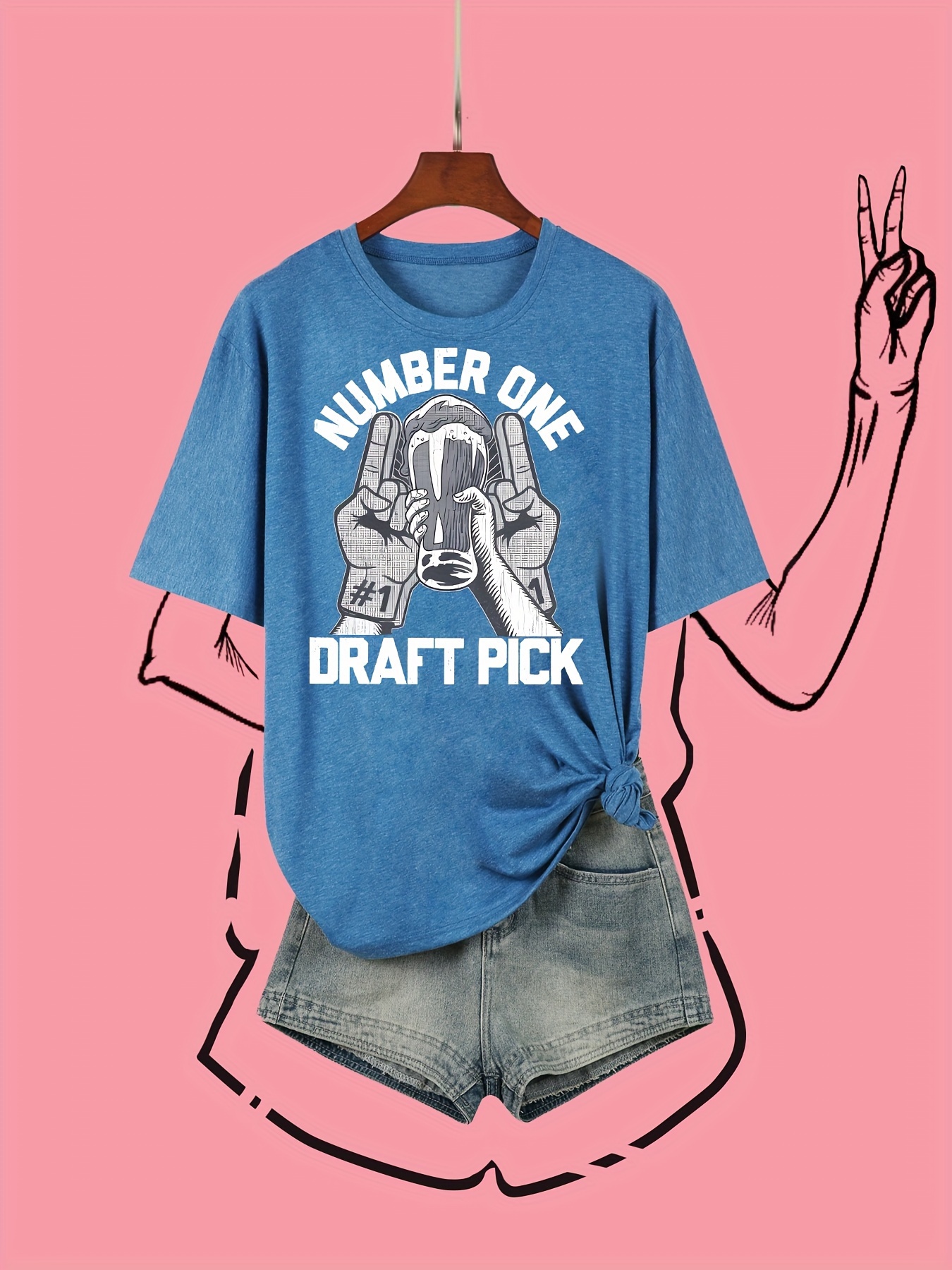 Letter Print T shirt Plus Size Casual Crew Neck Short Sleeve - Temu New ...