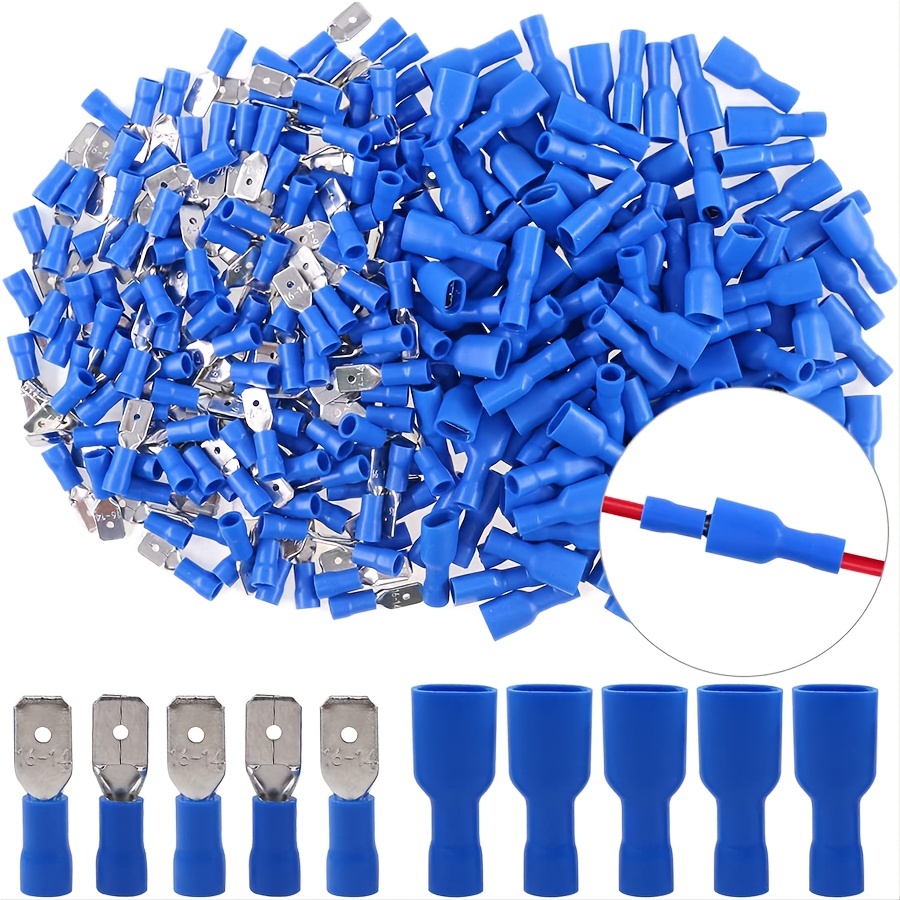 20 Pairs Of 6 3mm Pvc Connectors Wire Connectors Wire Terminals ...